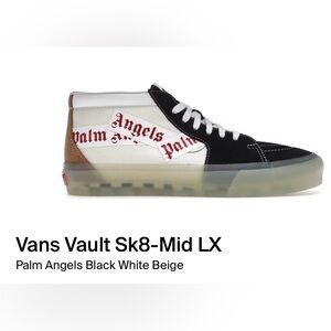 Vans Vault Sk8-Mid LX Black White Tan Sneakers